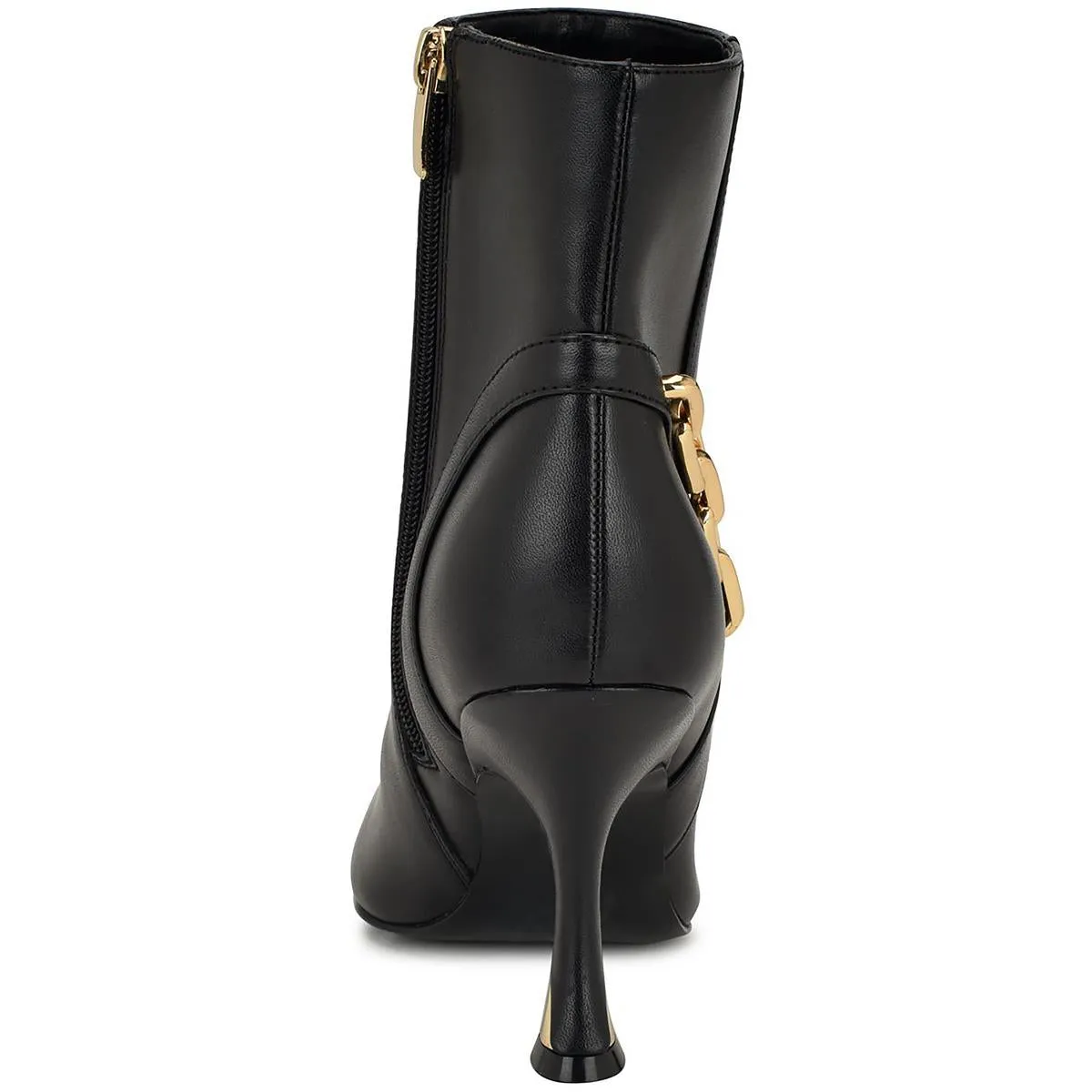 WNCHAINE3 Womens Chain Manmade Ankle Boots