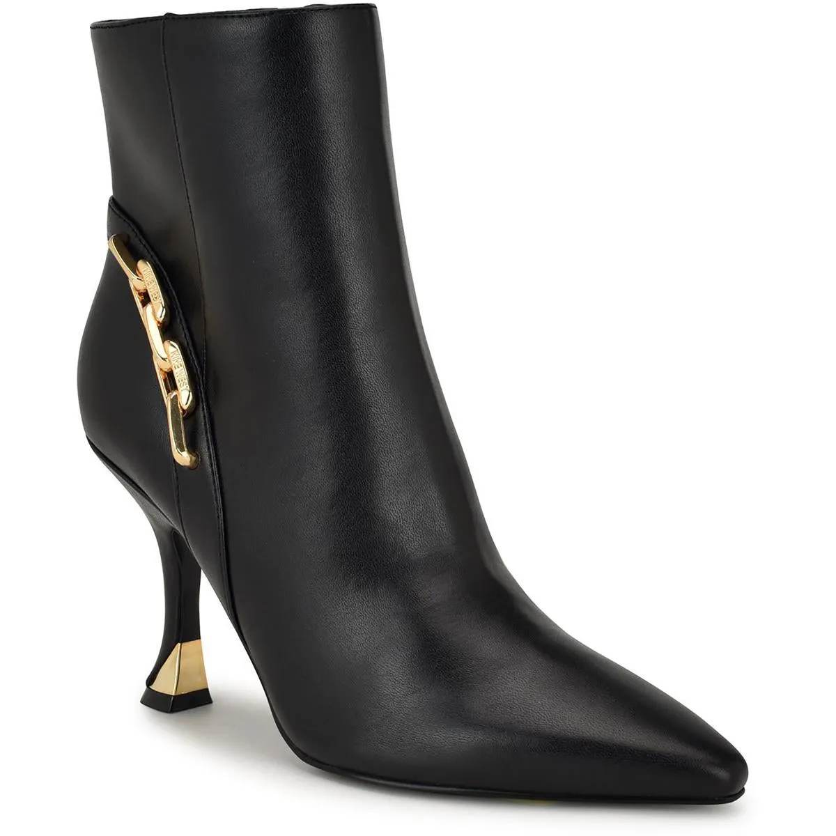 WNCHAINE3 Womens Chain Manmade Ankle Boots