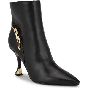 WNCHAINE3 Womens Chain Manmade Ankle Boots