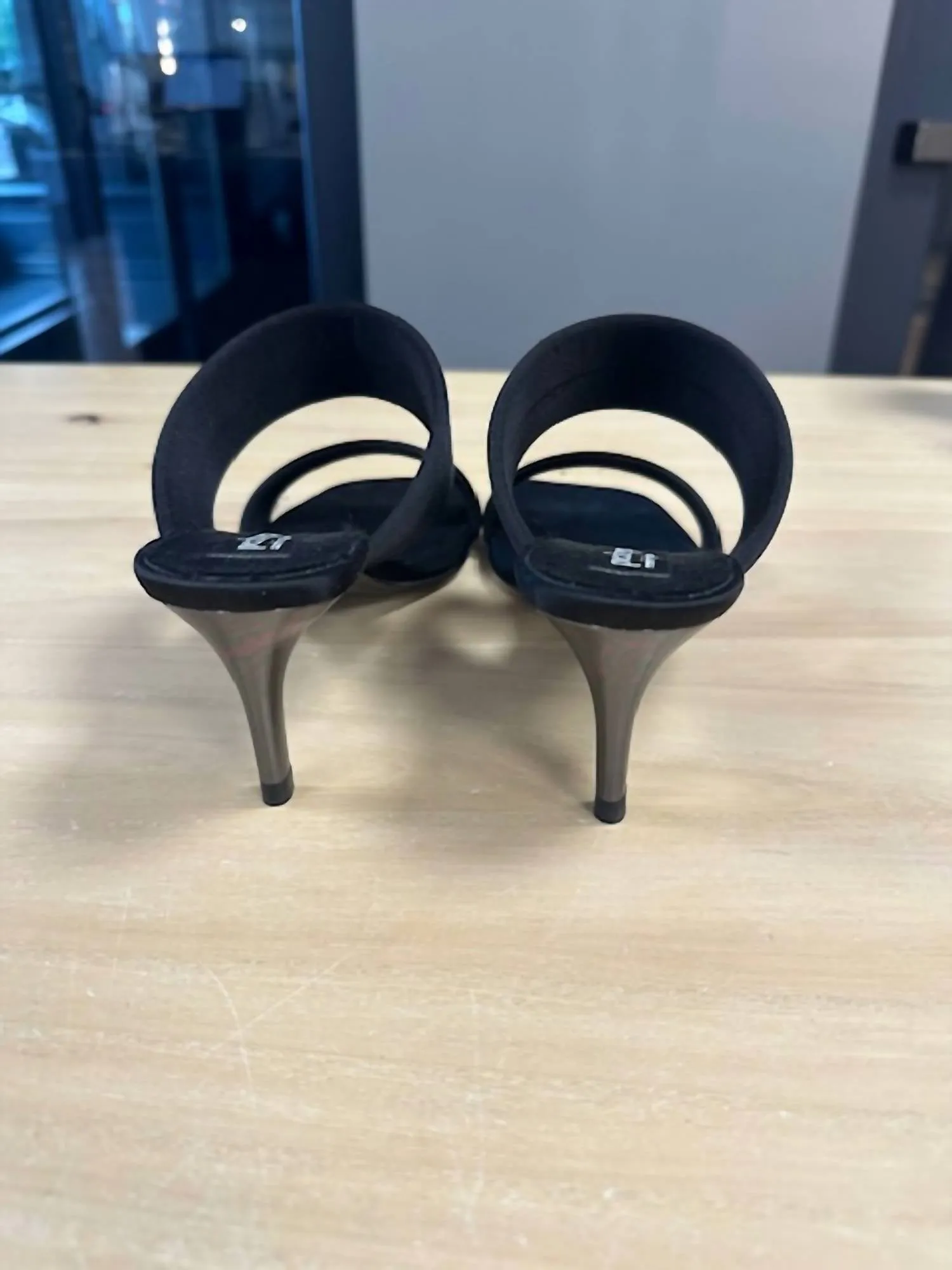 Women Italica Sandal In Black Satin