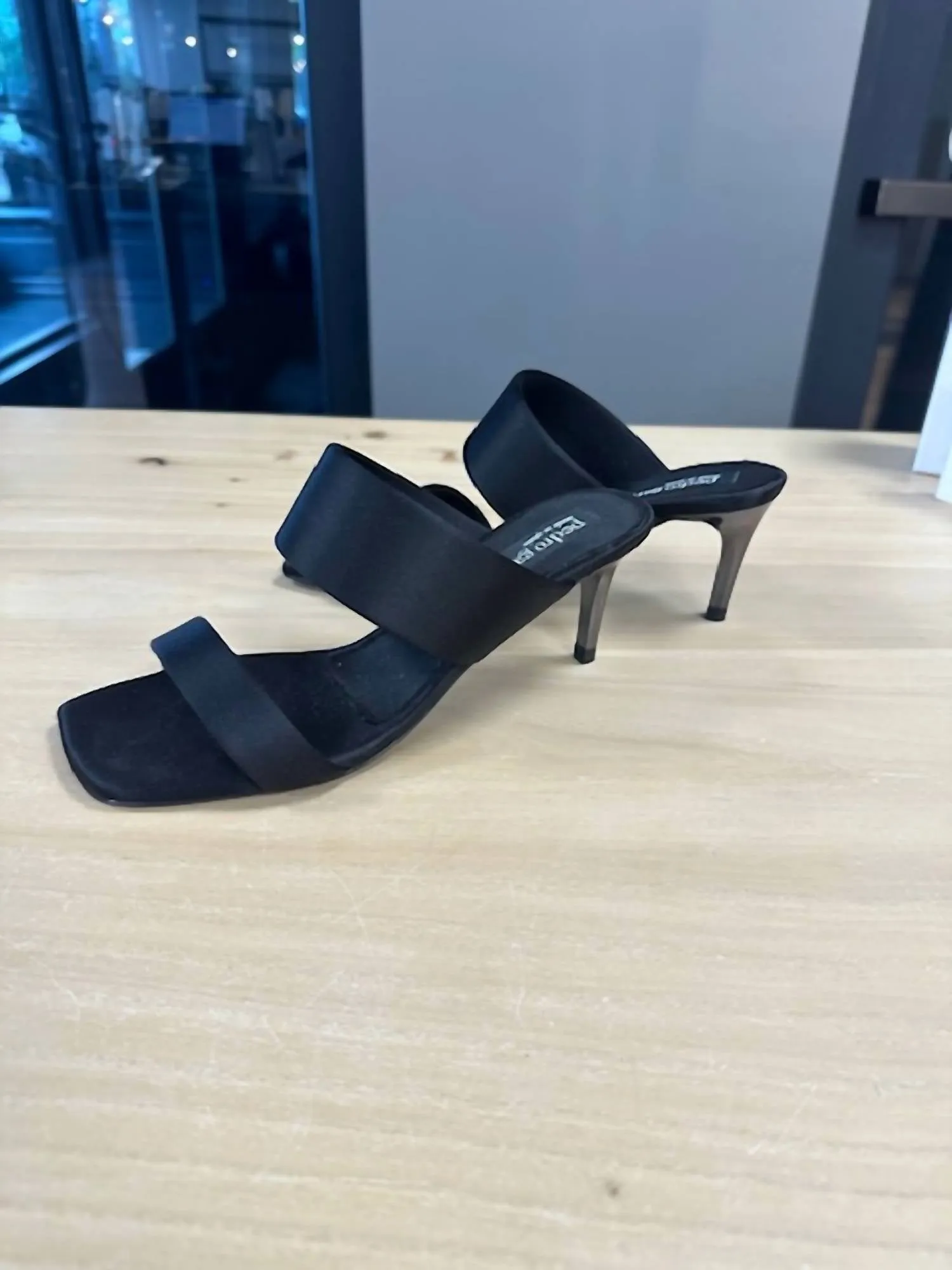 Women Italica Sandal In Black Satin
