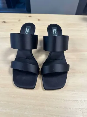 Women Italica Sandal In Black Satin