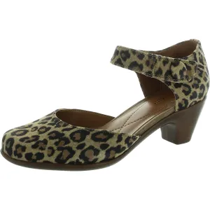 Womens Animal Print Leather Pumps