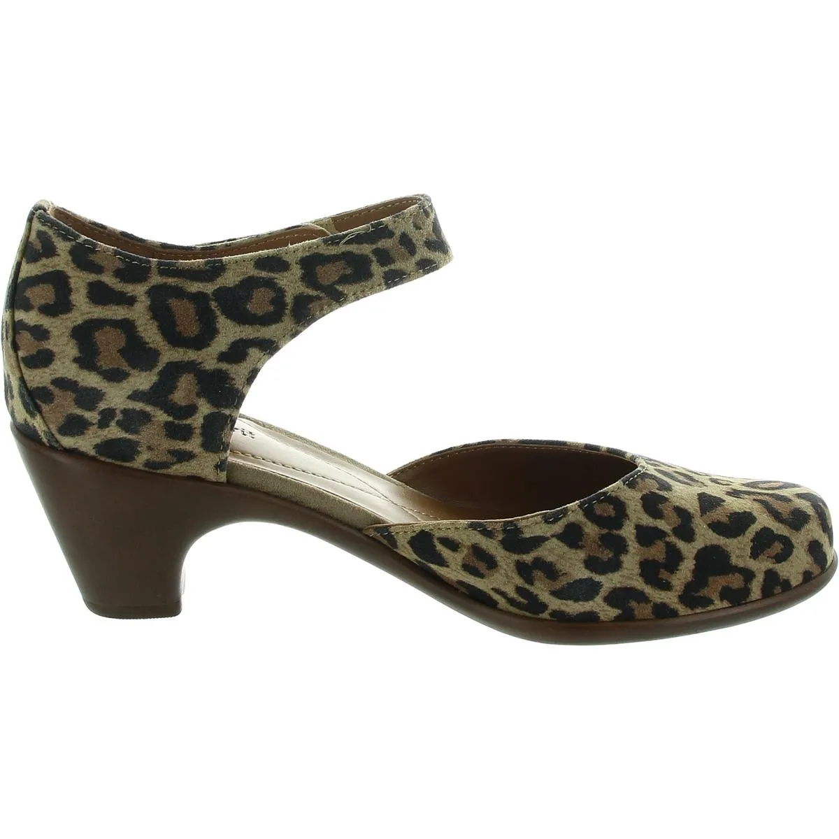 Womens Animal Print Leather Pumps