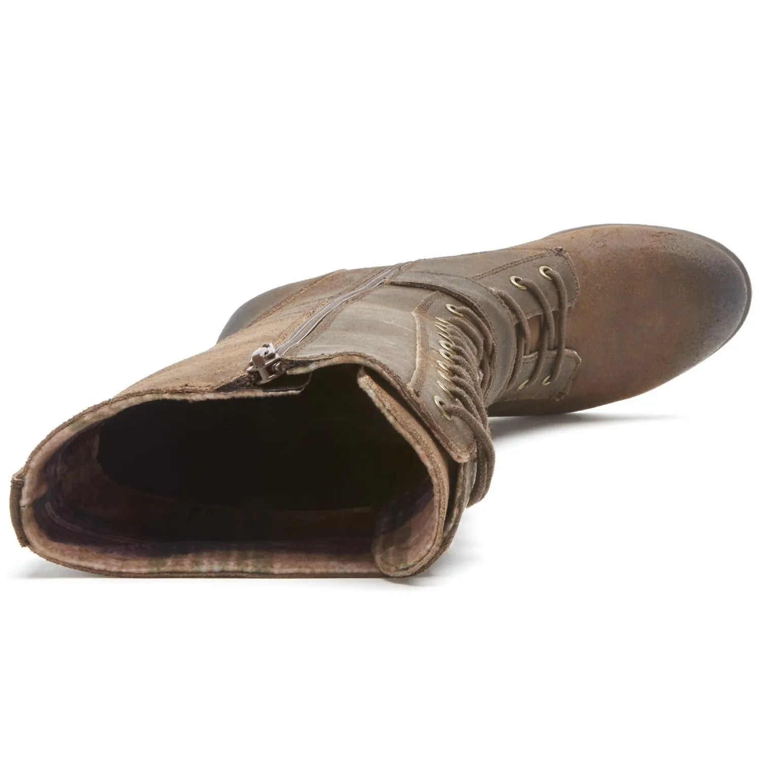 Women's Anisa Tall Lace Up Boot In Tan