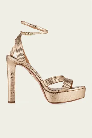 Women's Ari Sandal Plateau 120 In Soft Gold