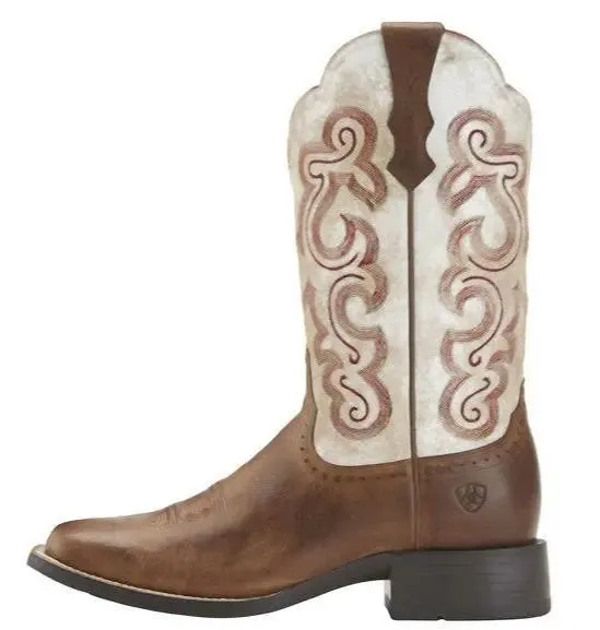 Women's Ariat Quickdraw Western Boot  Rugged Style with All-Day Comfort