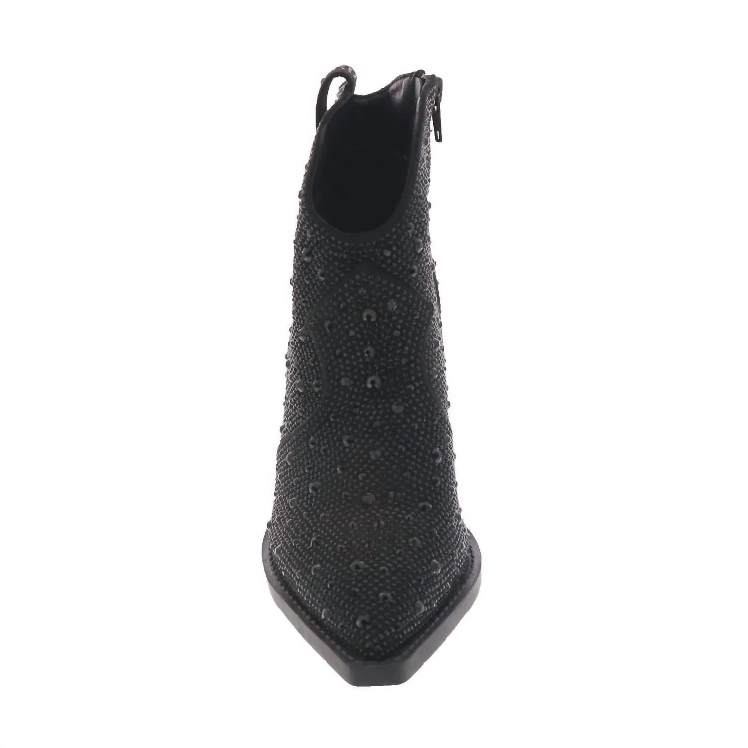 Women's Austin Leg Up Rhinestone Booties In Black