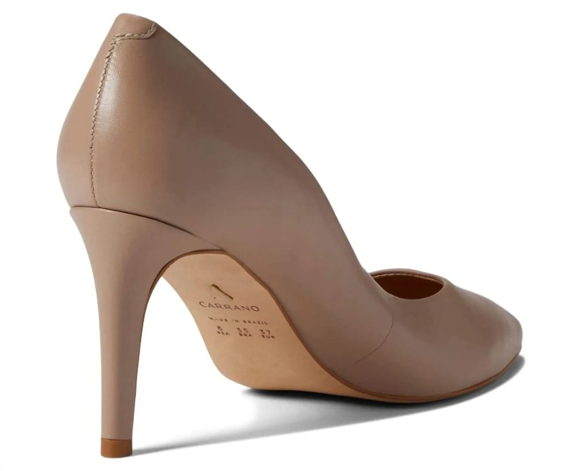 Women's Beatriz Leather Pump Heels In Taupe