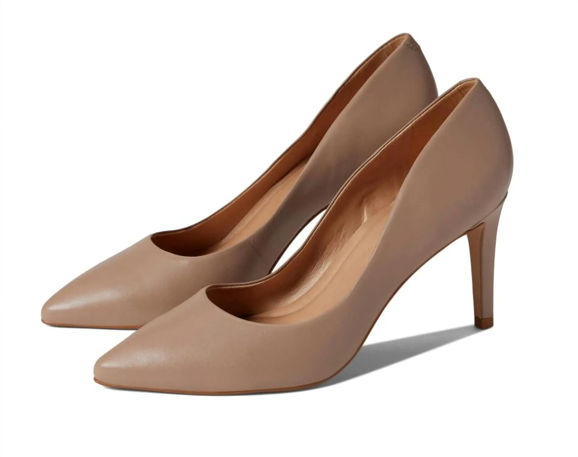 Women's Beatriz Leather Pump Heels In Taupe