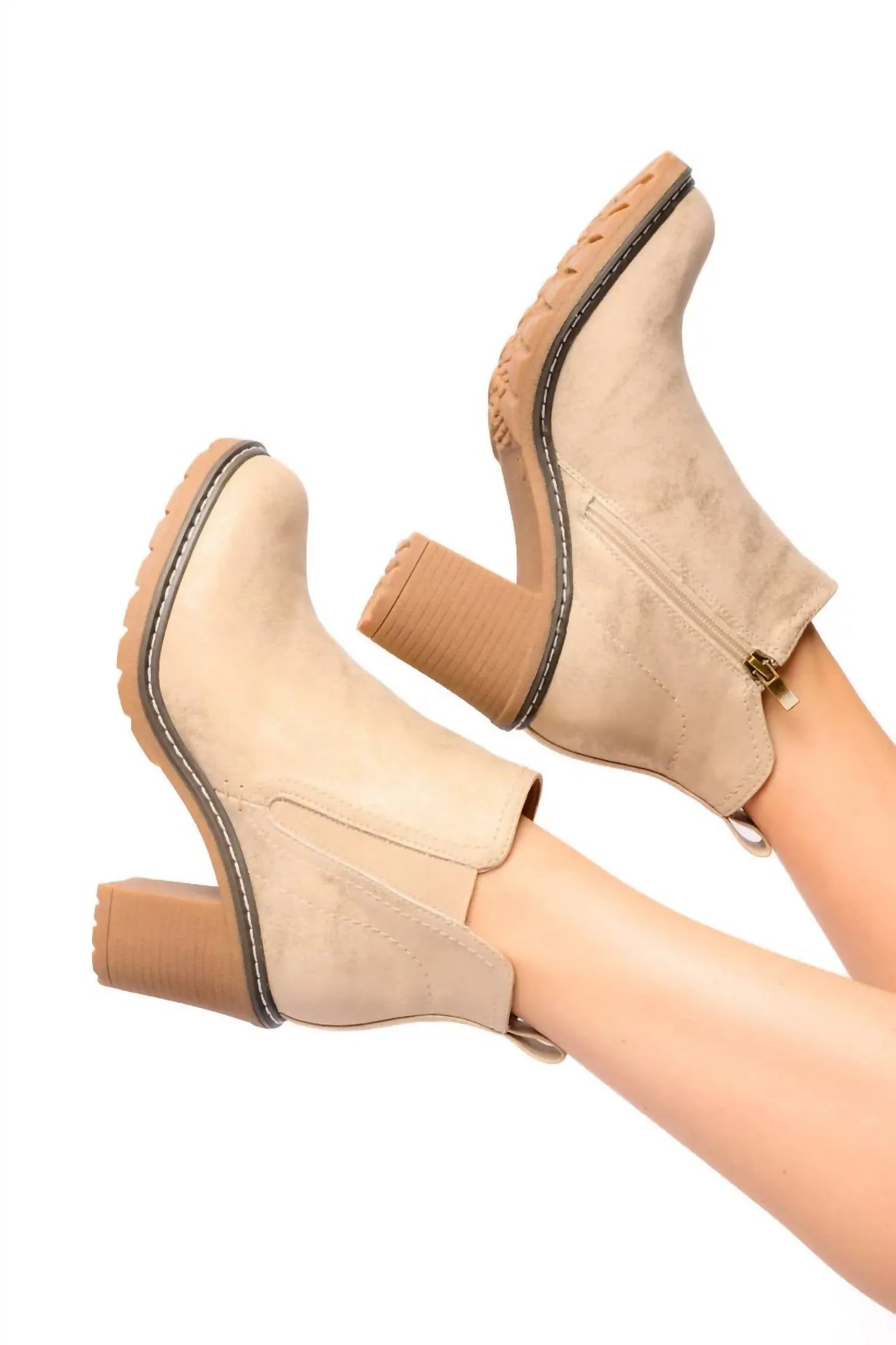 Women's Bite Me Bootie In Gold