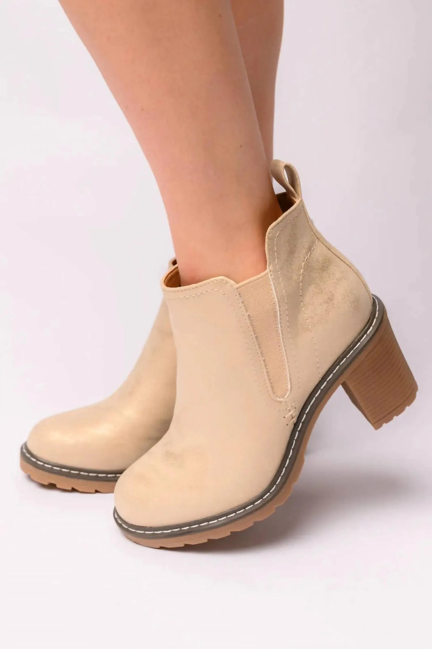 Women's Bite Me Bootie In Gold