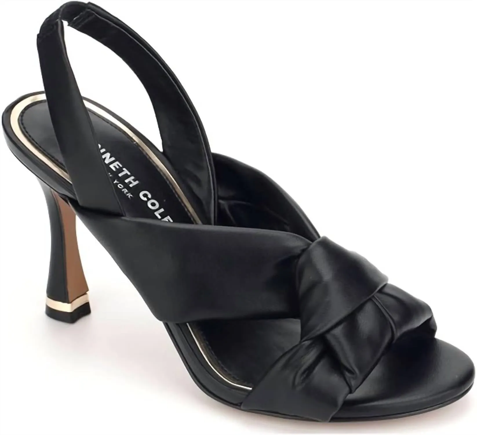 Women's Blanche 85 Knot Slingback Heels In Black
