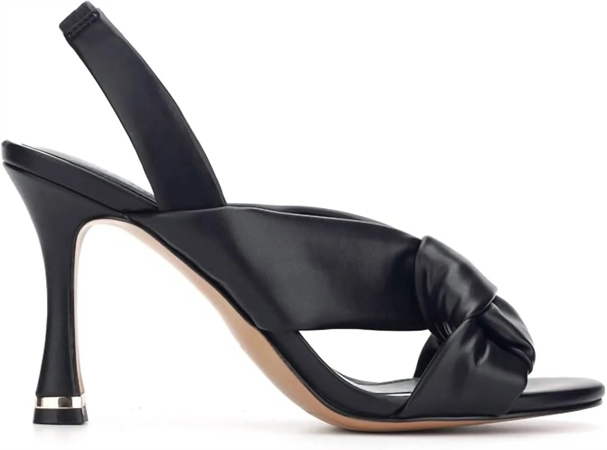 Women's Blanche 85 Knot Slingback Heels In Black