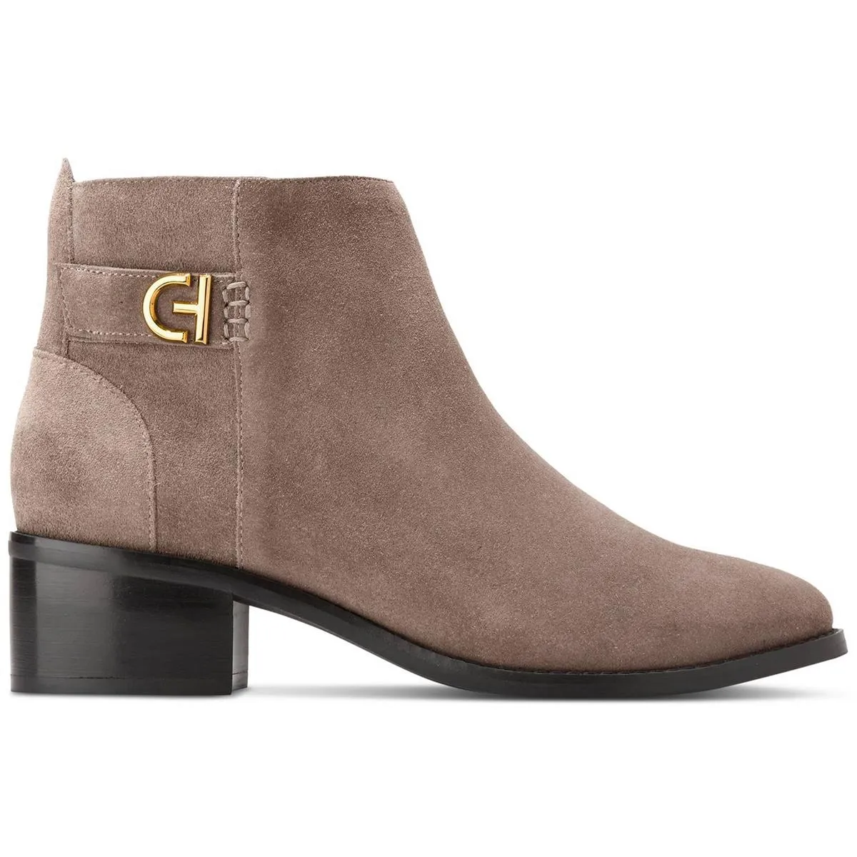 Womens Block Heel Man Made Ankle Boots