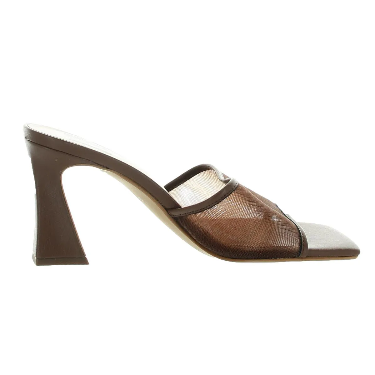 Womens Block Heel Manmade Slide