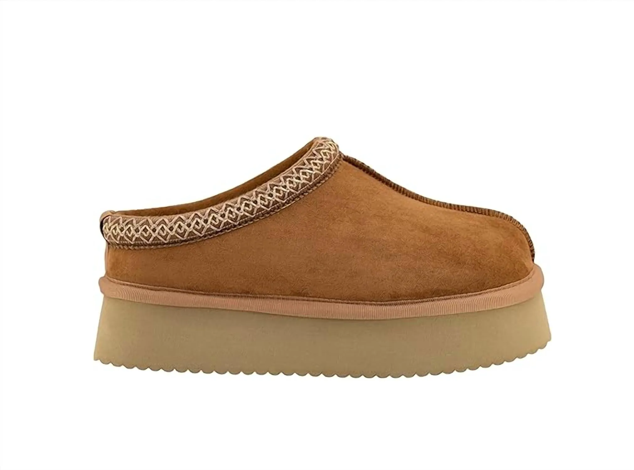 Women's Brown Faux Suede Shoes In Brown