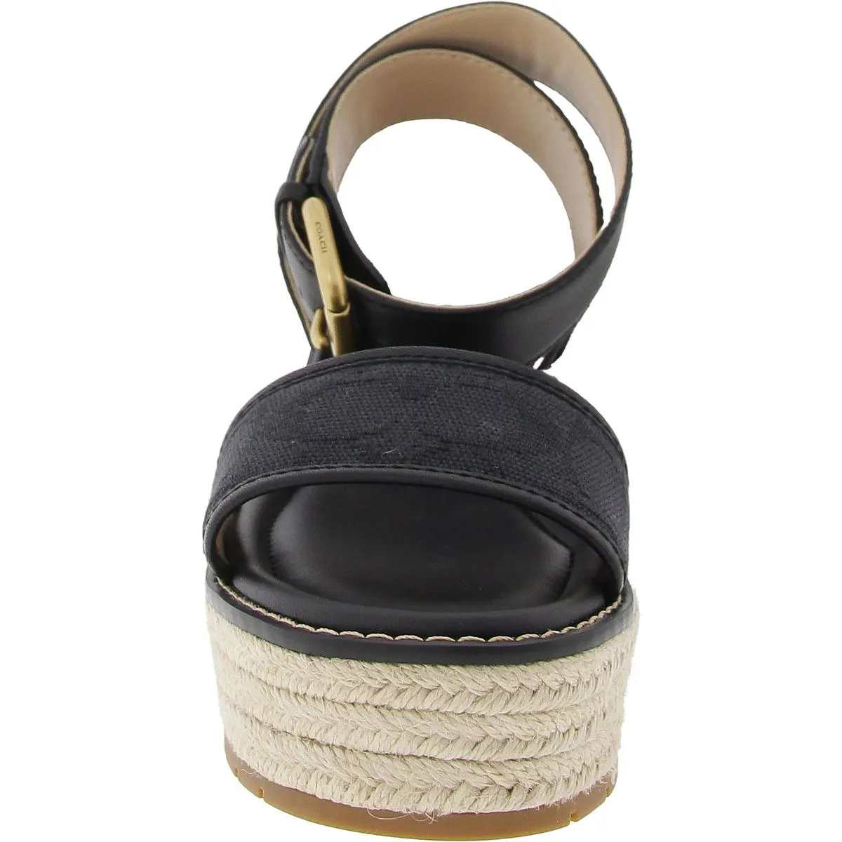 Womens Buckle ABS Espadrille Heels