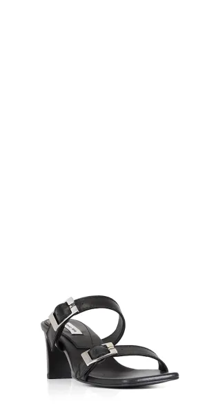 Women's Buckle Heels In Black