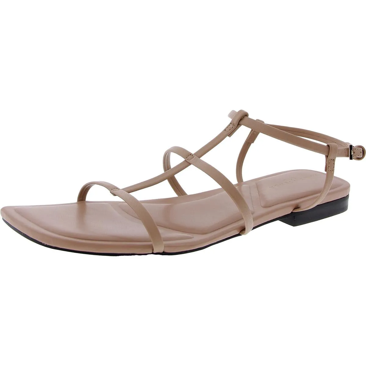 Womens Buckle Leather Ankle Strap