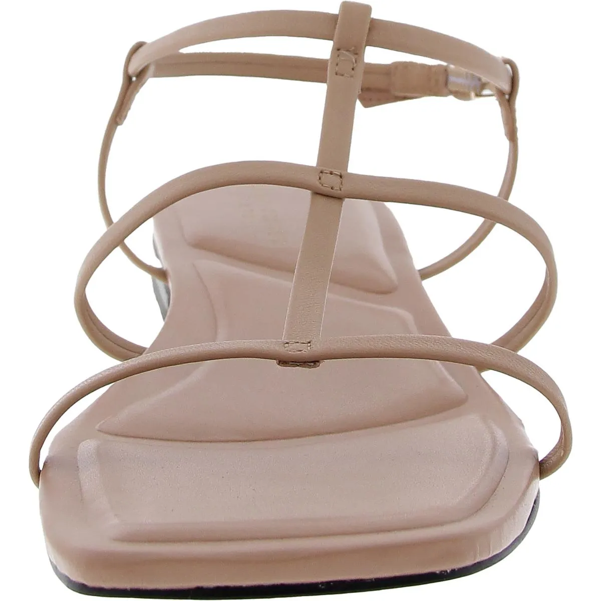 Womens Buckle Leather Ankle Strap