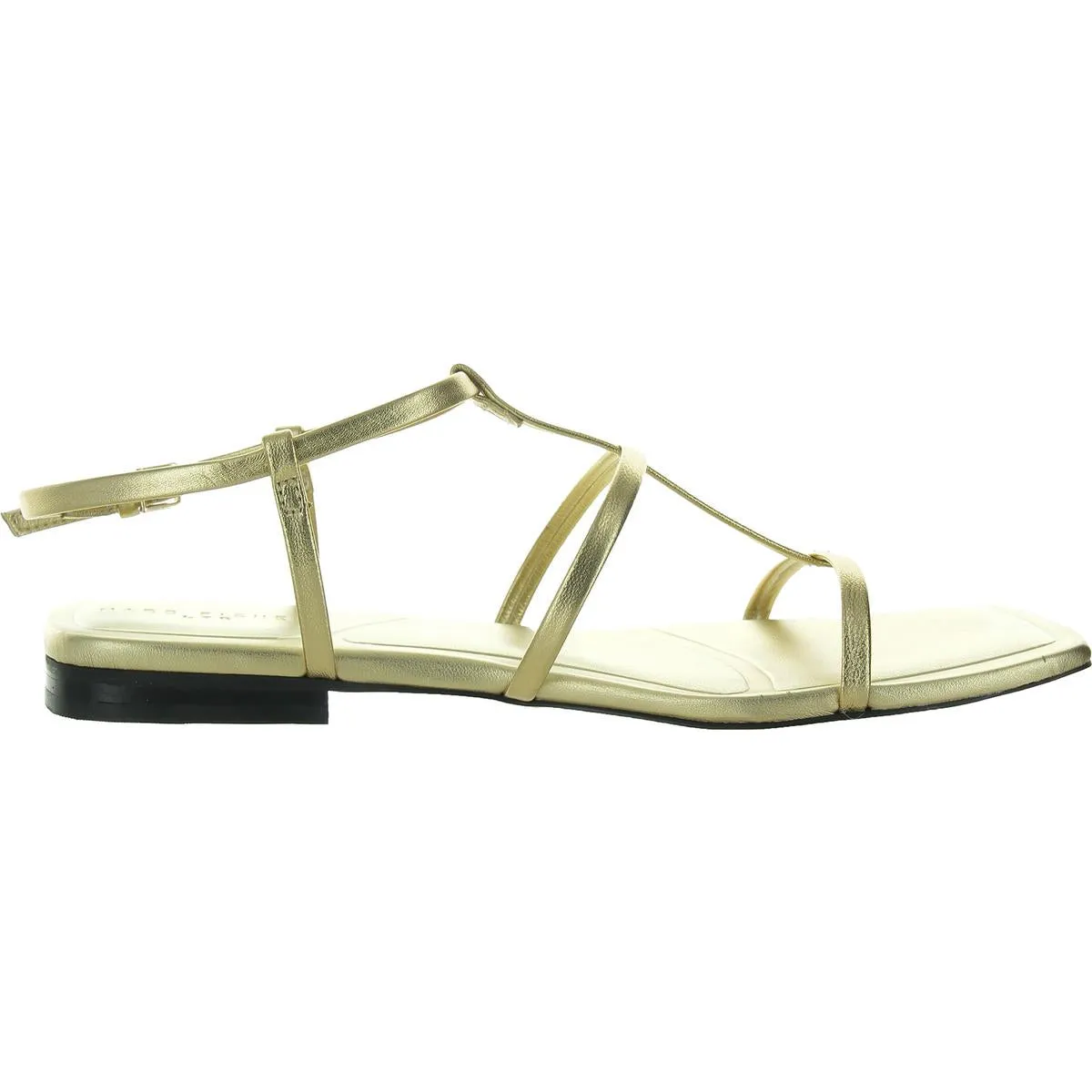 Womens Buckle Leather Ankle Strap