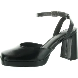 Womens Buckle Manmade Ankle Strap