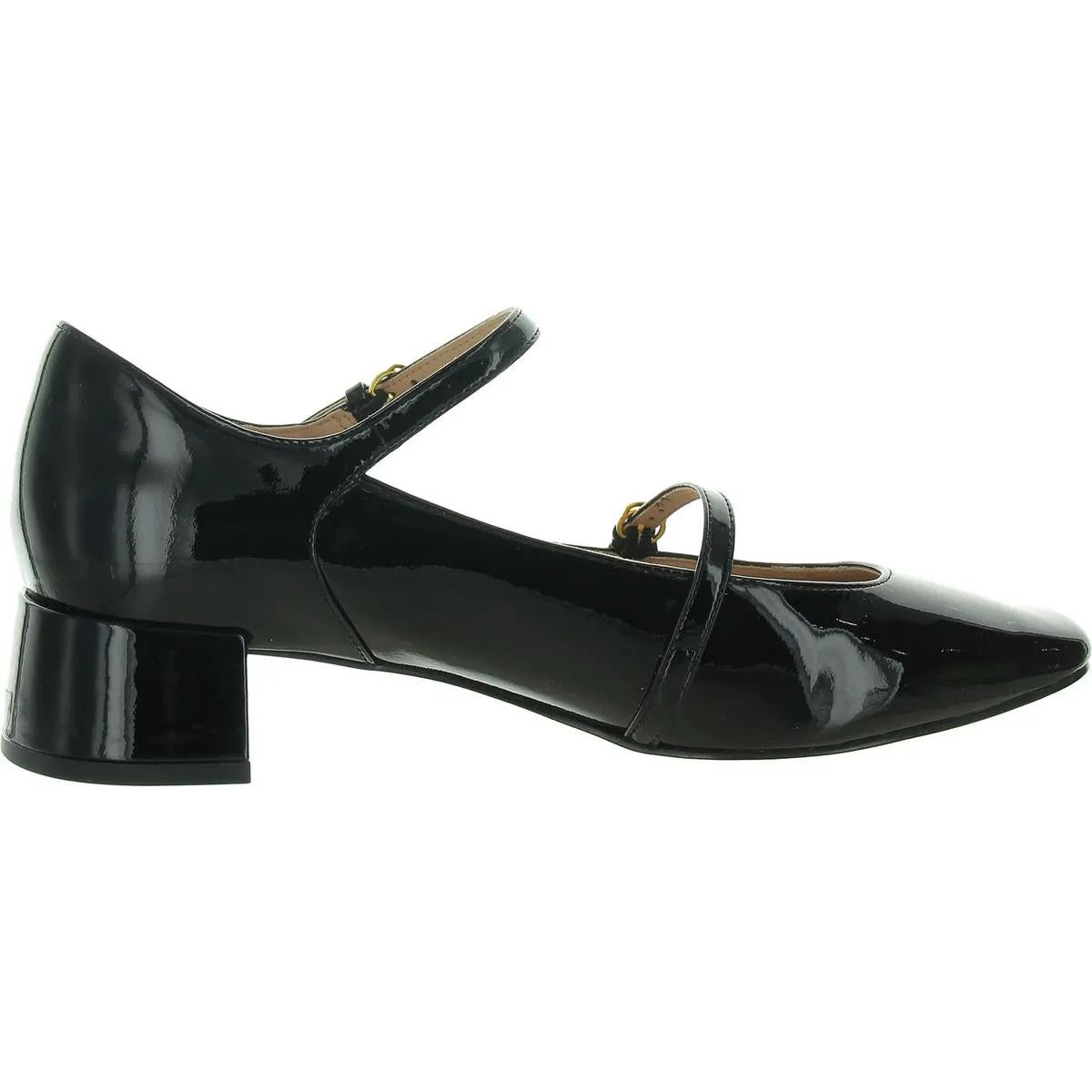Womens Buckle Mary Jane Heels