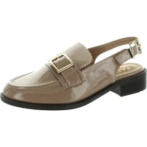 Womens Buckle Patent Slingback Heels