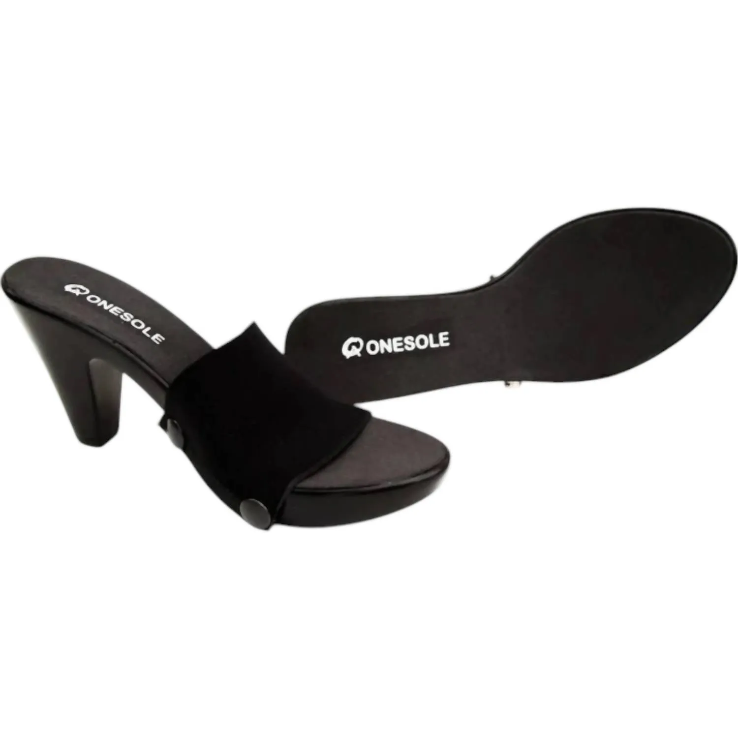 Women's Chic Interchangeable Heels In Black
