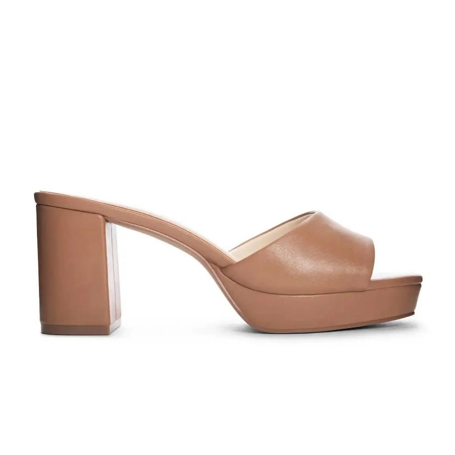 Women's Chunky Platform Heel In Tan