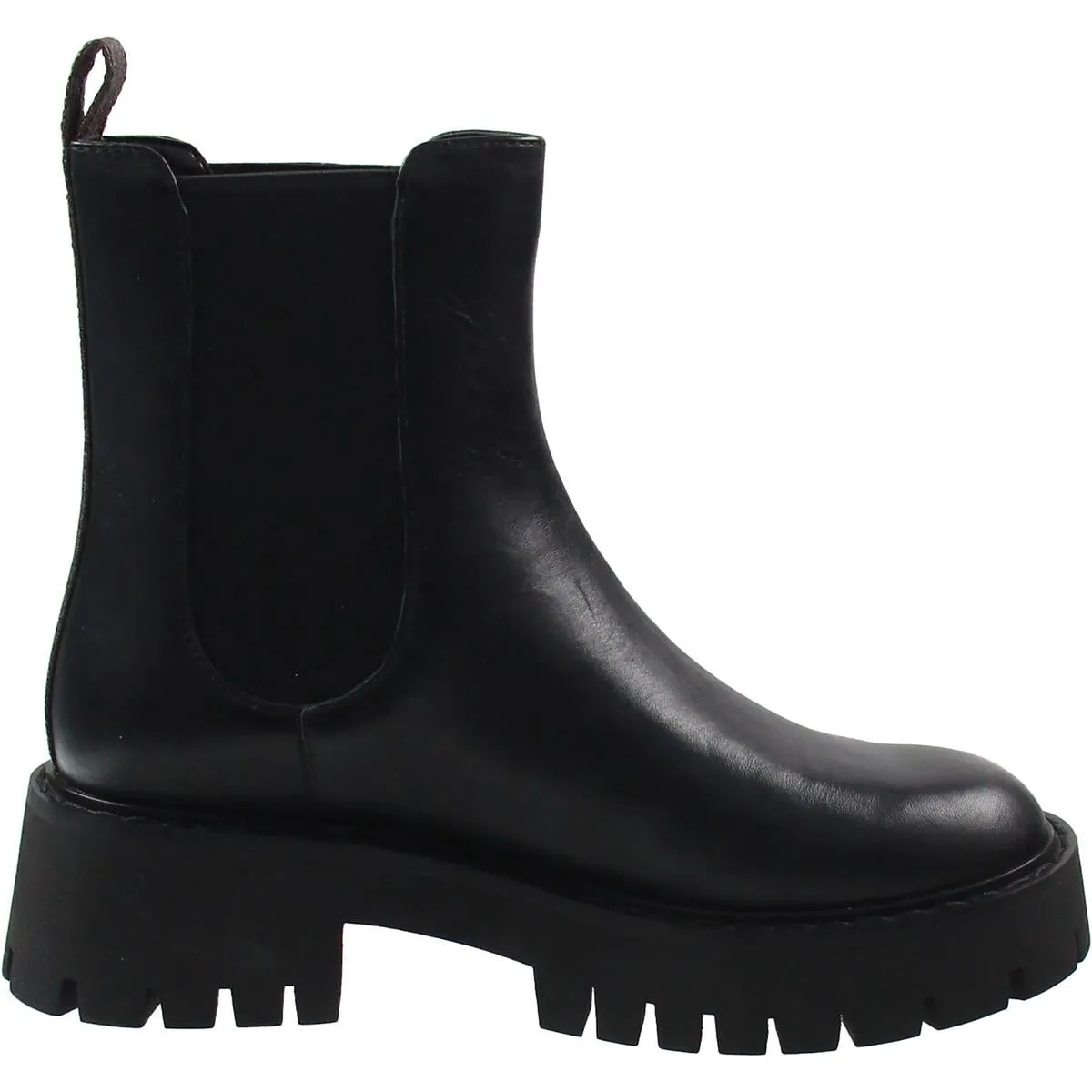 Womens Colorblock Leather Booties