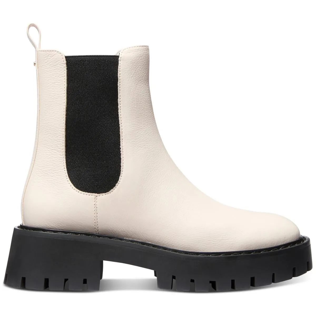 Womens Colorblock Leather Booties