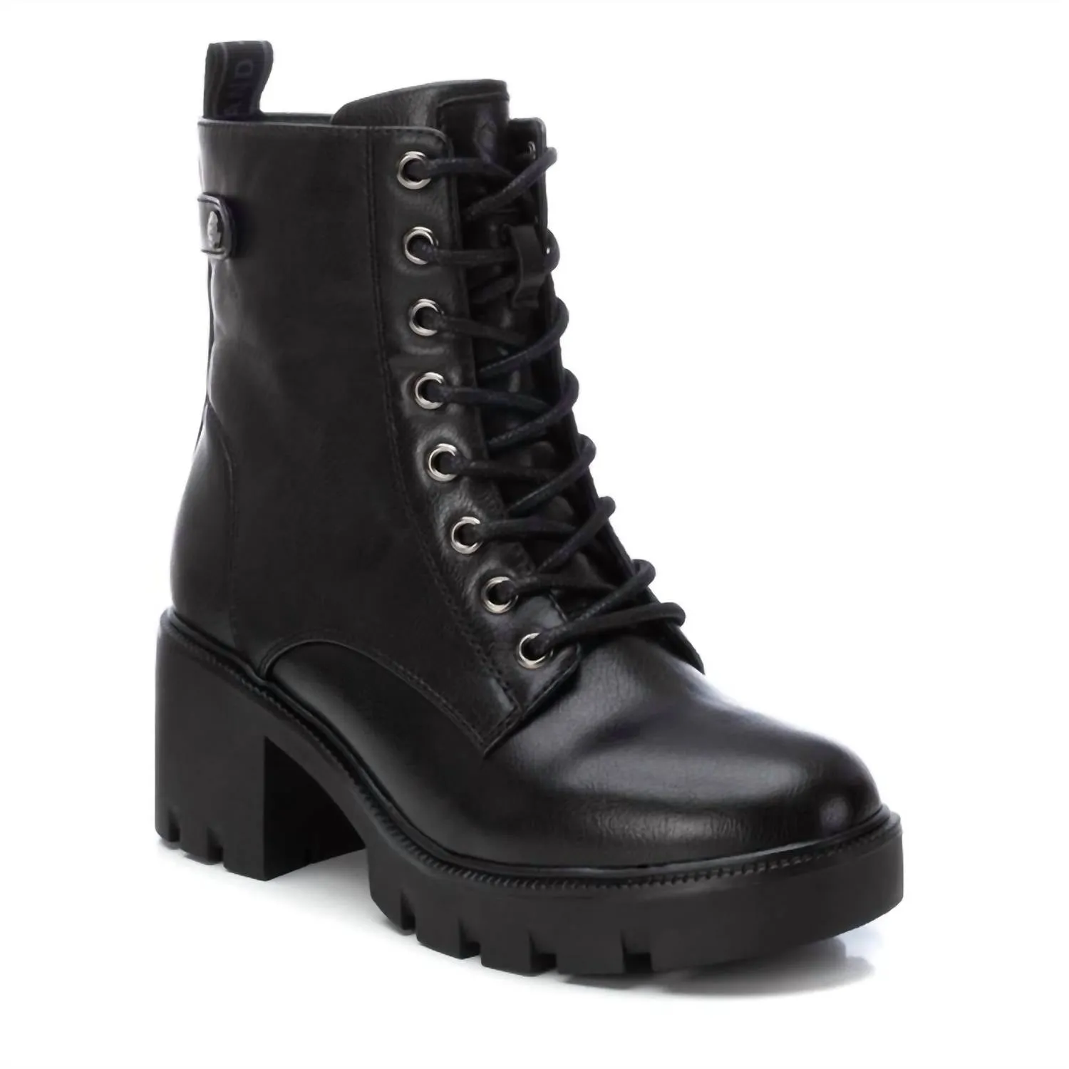 Women's Combat Booties In Black