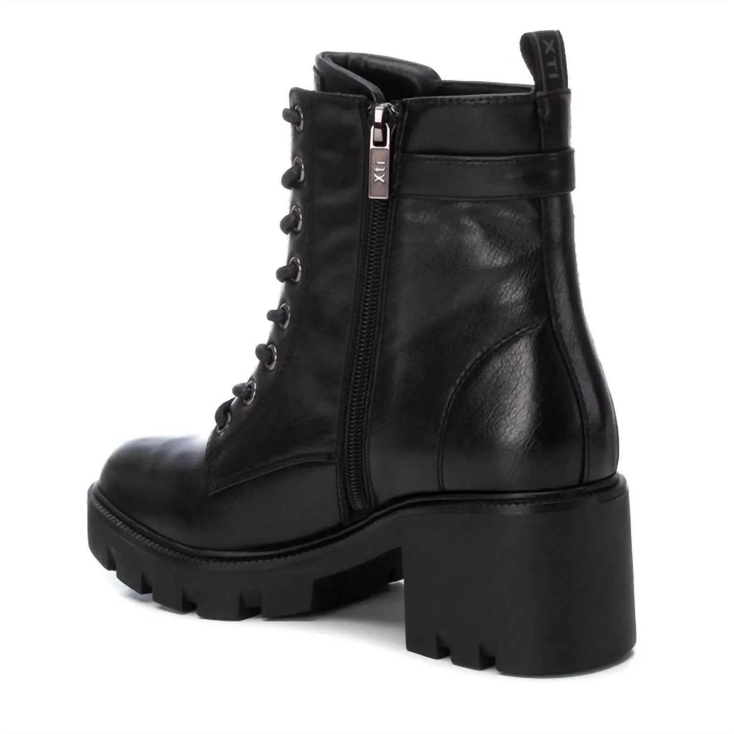 Women's Combat Booties In Black