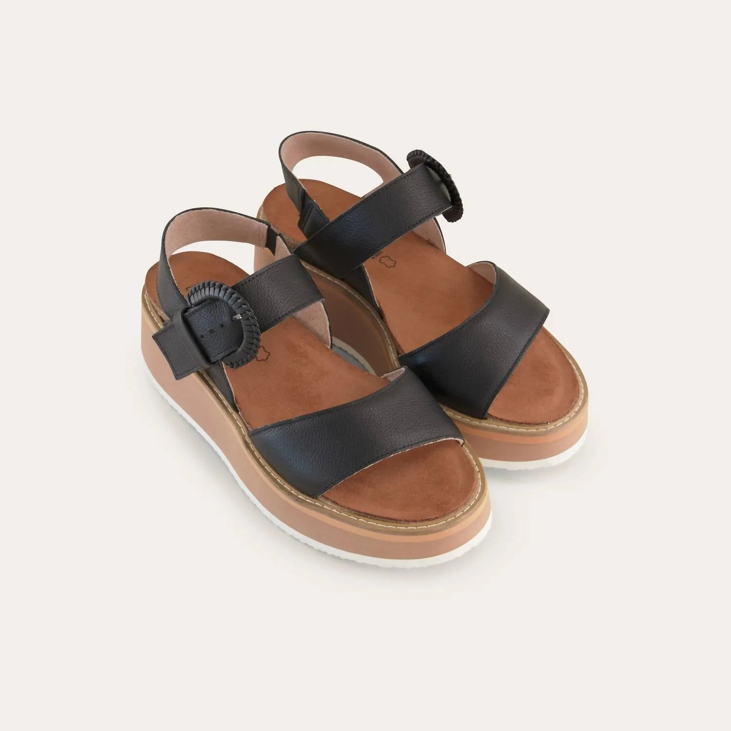 Women's Crepe Sandal - Medium/wide In Black