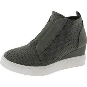 Womens Cushioned Footbed Manmade Wedge Heels