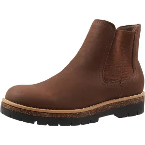 Womens Double Zipper Leather Ankle Boots
