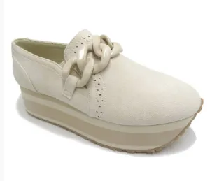 Women's Down Time Slip On Shoes In Ivory Suede