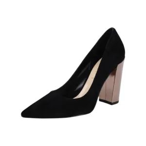 Women's Dutch Pointed Heels In Black Suede