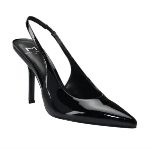 Women's Emalyn Patent Slingback Pump Shoe In Black