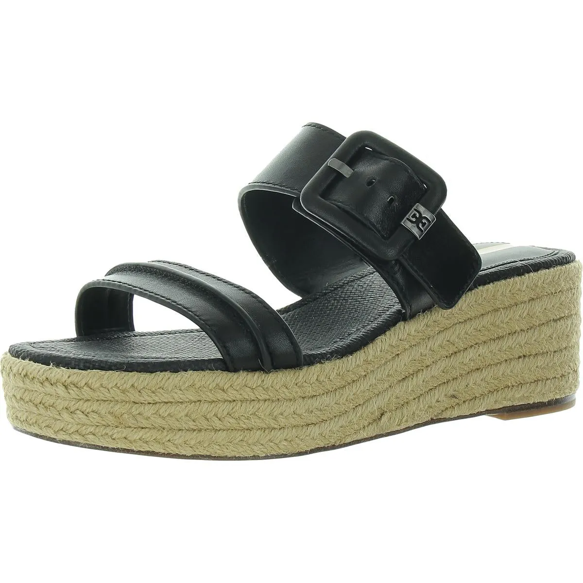 Womens Embellished Leather Espadrille Heels