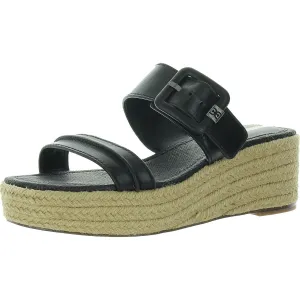 Womens Embellished Leather Espadrille Heels