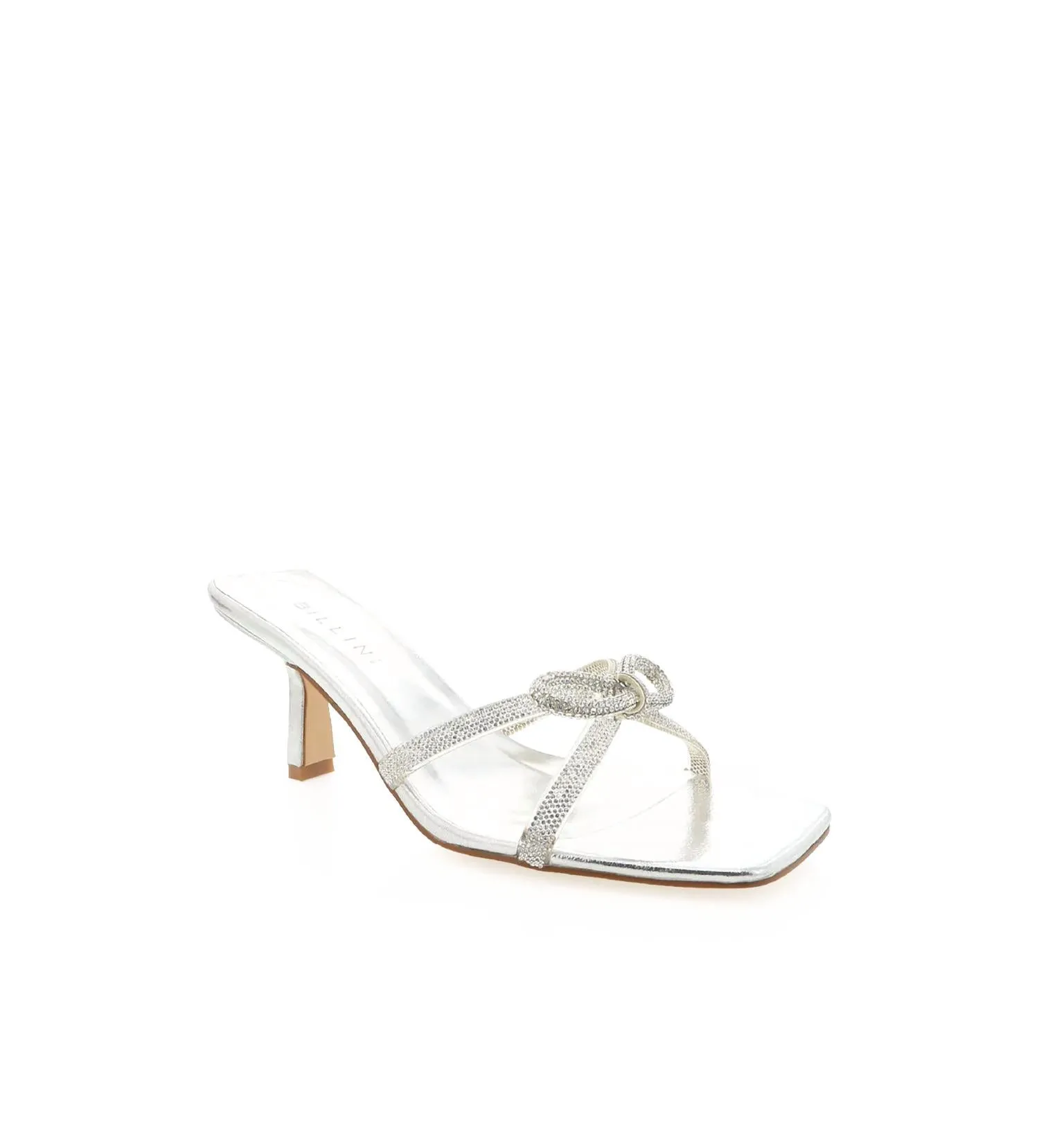 Women's Fabia Bow Heels In Silver Metallic Diamante