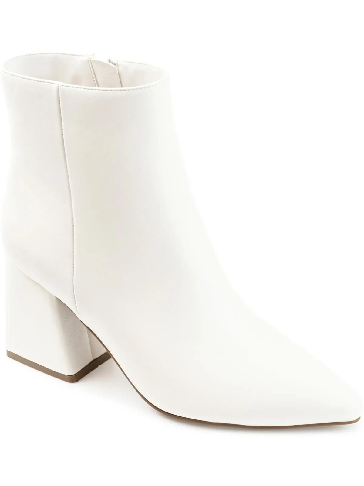 Womens Faux Leather Ankle Boots