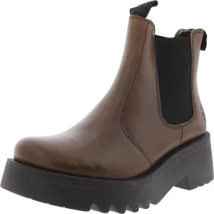Womens Faux Leather Ankle Boots