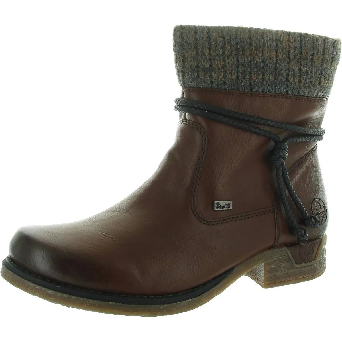 Womens Faux Leather Lined Winter Boots