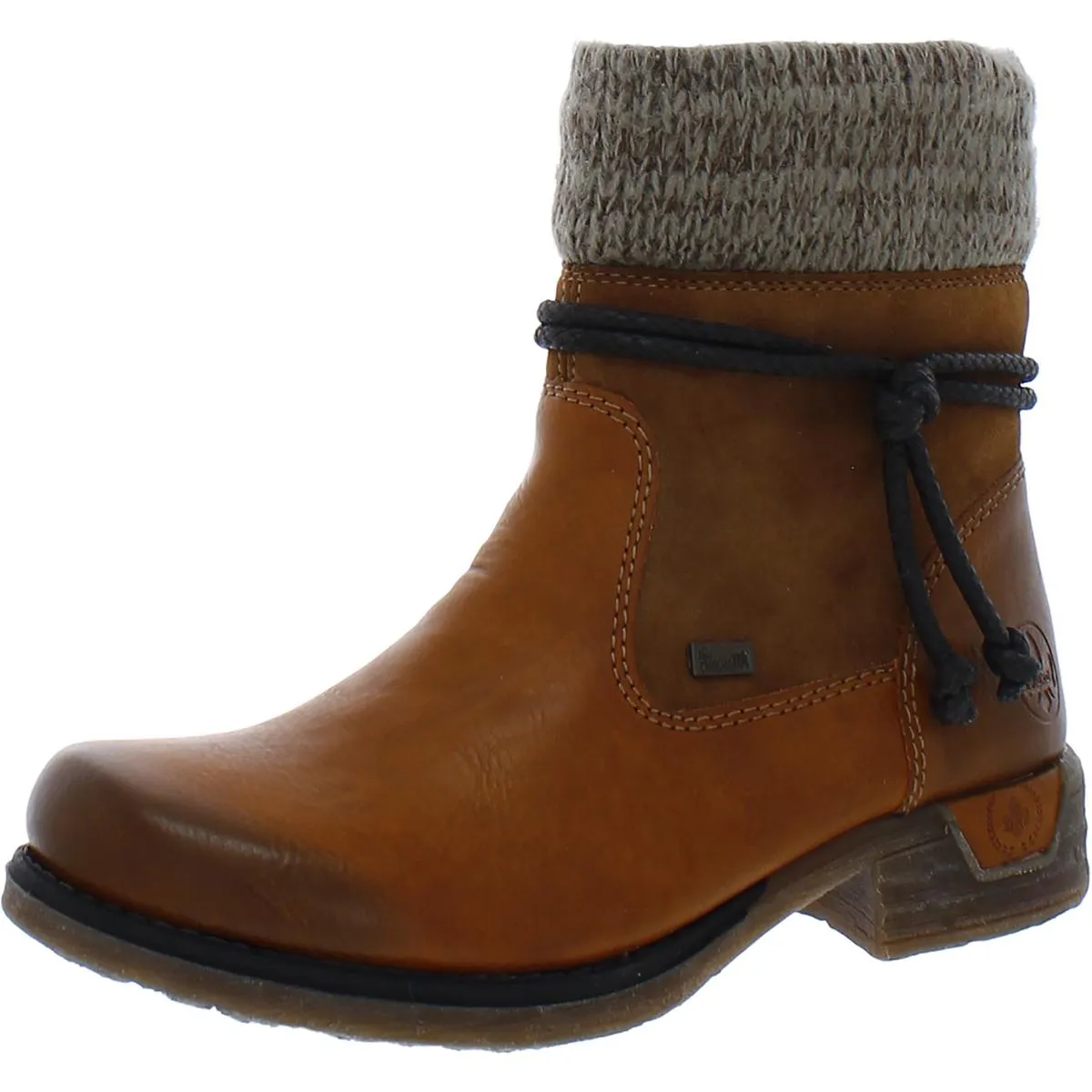 Womens Faux Leather Lined Winter Boots