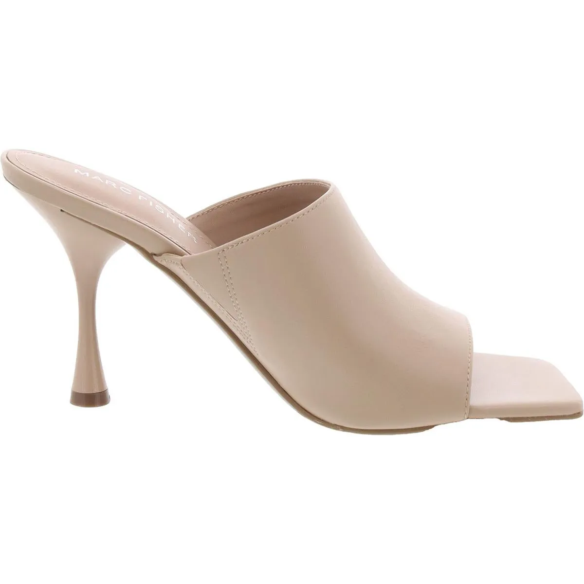 Womens Faux Leather Slip-On Slide