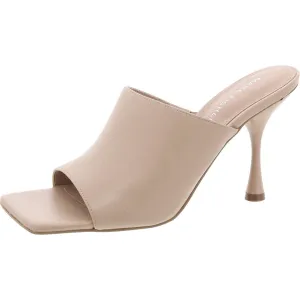 Womens Faux Leather Slip-On Slide